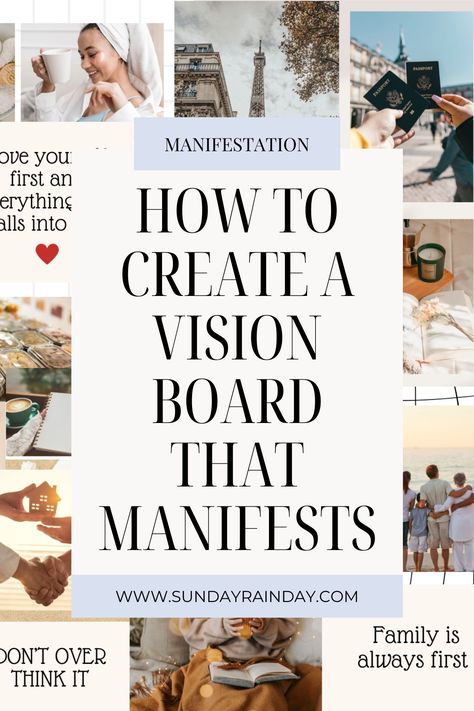 Looking to create the perfect vision board? This article will give you vision board ideas, vision board pictures and all the tips you need to create a vision board that manifests. Ideas For A Vision Board, Life Goal Vision Board, How To Write A Vision Board, How To Create A Vision Board Online, How To Vision Board How To Make, Vision Board Ideas On Wall, Spiritual Goals Vision Board, Vision Board Ideas Examples For Men, Best Vision Board Ideas