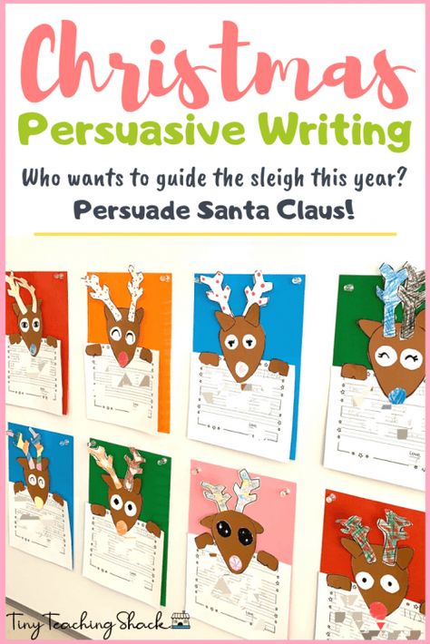 Persuasive Writing Christmas, Christmas Opinion Writing, Christmas Craftivity, Reindeer Writing, Christmas Writing Activities, Persuasive Letter, Friendly Letter Writing, December Writing, Writing Craftivity