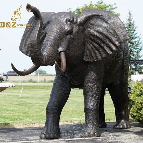 large outdoor elephant statue Large Outdoor Statues, Garden Statues For Sale, Male Elephant, Bronze Sculpture Animal, Elephant Ear Plant, Sculpture Stand, Statues For Sale, Elephant Sculpture, Elephant Statue