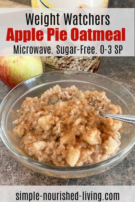 Ww Oats Recipes, Easy Low Point Ww Dinner, Ww Oatmeal Bake Breakfast, Ww Cinnamon Apples, Ww Breakfast On The Go, Ww Apple Dessert, Ww Easy Breakfast, Easy Ww Breakfast Ideas, Ww Oatmeal Recipes