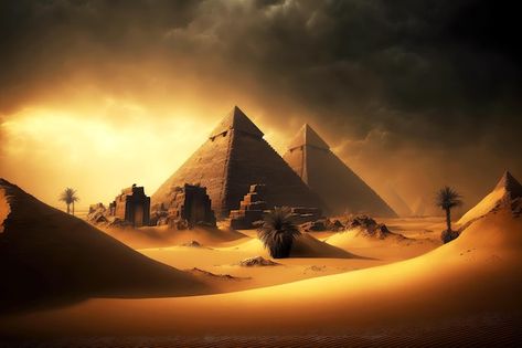 Pyramids Egypt Art, Egypt Background, Egypt Landscape, Egypt Desert, Pyramid Egypt, Ancient Egypt Aesthetic, Egypt Wallpaper, Egypt Movie, Ancient Background