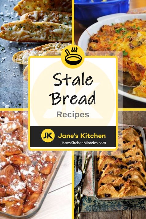 Stale bread completed recipes Old French Bread Recipes, Leftover Sourdough Bread Uses, What To Do With French Bread Loaf, Recipes For Stale Bread, Things To Make With Bread Slices, Stale Bread Recipes Dinner, Leftover Italian Bread Recipes, Stale French Bread Recipes, Bread Crust Ideas Leftover