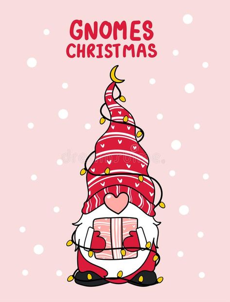 Card Natal, Gnome Fabric, Light Cartoon, Vector Christmas, Aesthetic Halloween, Tattoo Stencil, Fabric Panel, Digital Print Fabric, Card Gift