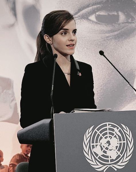 Emma Watson United Nations, United Nations Outfit, I Am A Leader, Studera Motivation, Law School Inspiration, Public Speech, United Nation, Well Educated, My Future Job