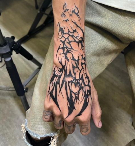 Left Hand Tattoo Men, Left Hand Tattoo, Cyberciligism Tattoo, Lighting Tattoo, Are Tattoos, Gothic Tattoos, Emo Tattoos, Body Tattoo Design, Forarm Tattoos