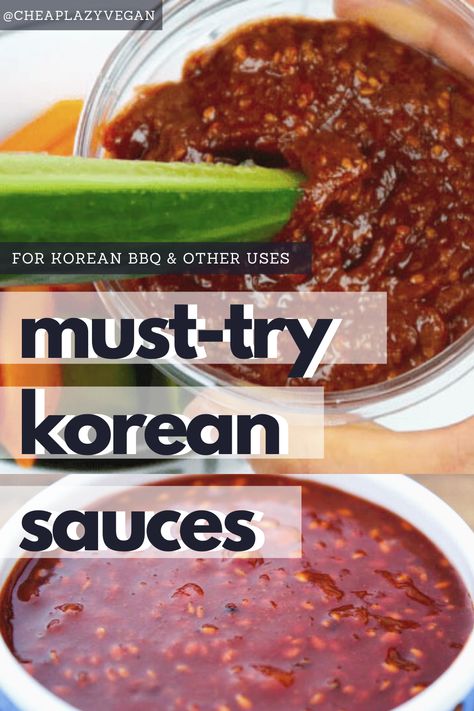 Korean Bbq At Home Sides, Korean Sauces Recipes, Korean Bbq At Home Sauce, Samgyupsal At Home, Korean Food At Home, Korean Grill At Home, Korean Sauces, Kbbq Korean At Home, Korean Sauce Recipe