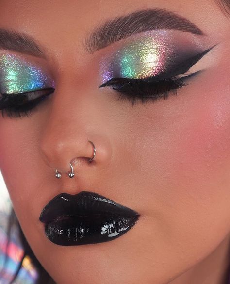 Sliver Makeup, Makeup Collage, Competition Makeup, Pride Makeup, Rainbow Makeup, Unique Makeup, Eye Makeup Designs, Dope Makeup, Stunning Makeup