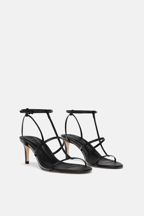 Lacoste Shoes Women, Strappy High Heels Sandals, Strappy High Heels, Leather Heels Sandals, Strappy Sandals Heels, Leather High Heels, Black Leather Heels, Mens Fashion Shoes, Strappy Heels