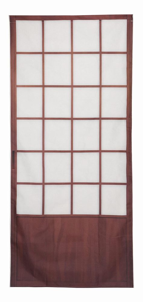 PRICES MAY VARY. ✅A long noren curtain for partitions that can be used in homes and stores. A unique noren with a shoji sliding door design. At first glance, it looks like a trompe l'oeil style noren curtain, as if there was a shoji screen. It can be used not only for Japanese interiors, but also as photography background props. ✅ [Size] Width approx. 33.4 inches x height approx. 70.7 inches [Main material] Polyester fiber [Installation method] Can be installed by passing a tension rod through t Japanese Sliding Doors Shoji Screen, Japandi Studio, Japanese Sliding Door, Japanese Panels, Shoji Screen Doors, Shoji Sliding Doors, Japanese Window, Small Teen Bedroom, Fiber Installation