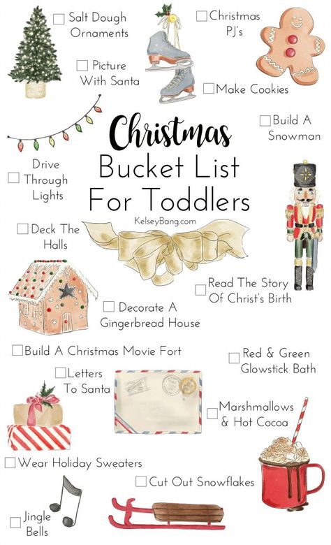 Christmas Bucket List, Christmas Bucket, Christmas Inspo, Toddler Christmas, Noel Christmas, Merry Little Christmas, Holiday Activities, Christmas Activities, Christmas Baby