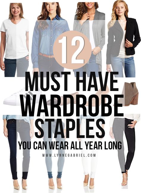 12 Must Have Wardrobe Staples You Can Wear All Year Long. Build your wardrobe with clothing pieces that aren't just seasonal and trendy but functional and still stylish no matter what season. Must Have Pieces In Wardrobe, 2023 Wardrobe Staples, Must Have Women Wardrobe, Plus Size Capsule Wardrobe Spring 2023, Spring Must Haves 2023, Basic Must Have Clothes, Spring Outfits 2023 Trends Women, All Year Capsule Wardrobe, Mom Outfits Plus Size