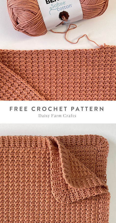 clay colored textured crochet baby blanket Crocet Baby Blanket, Hombre Yarn Crochet Patterns, Crochet Cross Stitch Pattern Free, Quick Blanket Crochet, Solid Crochet Blanket, Easy Crochet Baby Blanket For Beginners, Worsted Weight Crochet Patterns, Simple Crochet Baby Blanket Free Pattern, Gender Neutral Crochet Baby Blanket