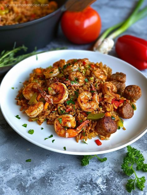 Savor The Delight: Shrimp Dirty Rice Recipe - My Home Made Recipe Shrimp Jambalaya Recipe, Shrimp Jambalaya, Grain Recipes, Mardi Gras Food, Dirty Rice, Jambalaya Recipe, Pesto Pizza, Shrimp And Rice, Creole Recipes