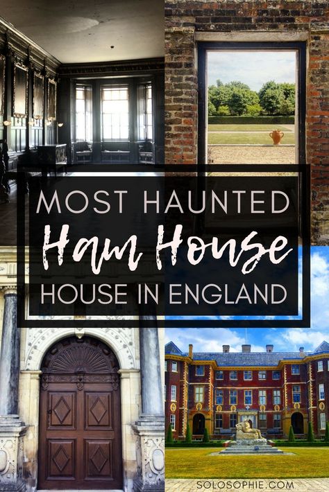 Ham House: A visit to the most haunted country house in England. An easy day trip from central London to Ham, near Richmond-upon-Thames Ham House Richmond, Haunted London, House In England, Ham House, London 2023, Travel English, Richmond Upon Thames, Photography Guide, Most Haunted