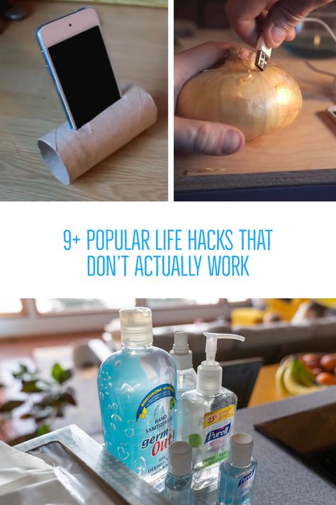 Here are our 9+ favorite supposed life hacks that just don't quite work. Organization Ideas For The Home, Storage Ideas For Small Spaces, Daily Life Hacks, Daily Hacks, Easy Cleaning Hacks, Ideas For Small Spaces, Organization Inspiration, Everyday Hacks, Practical Life