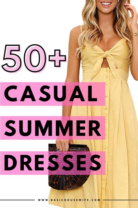 Women’s Summer Dresses, Casual Summer Dresses 2023, Sundress For Vacation, Cute Casual Dresses For Summer, Day Dresses Casual Summer, Sun Dresses Casual, Sun Dresses For Summer, Womens Sundresses, Sundress 2024