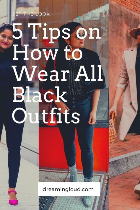 Black Jumper Outfit, All Black Outfits For Women, Black Top Outfit, Different Shades Of Black, All Black Fashion, Jumper Outfit, Black Jeans Outfit, Black Jumper Dress, Wearing All Black