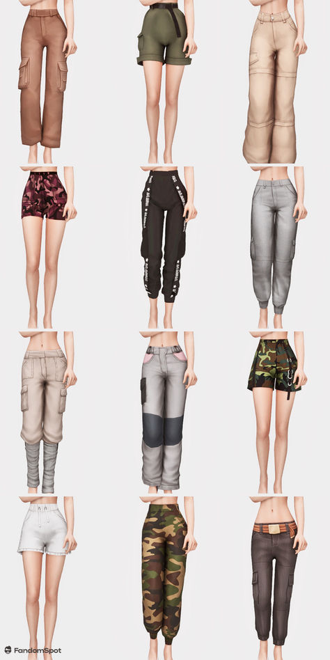 Sims Cc Cargo Pants, Sims 4 Outfit Collection, Sims 4 Vogue Cc, Ts4 Adventure Time Cc, Sims 4 Cargo Shorts, Call Of Duty Sims 4 Cc, Sims 4 Cc Clothes Bottoms, Shorts Cc Sims 4, Sims 4 Cc Clothes Dump