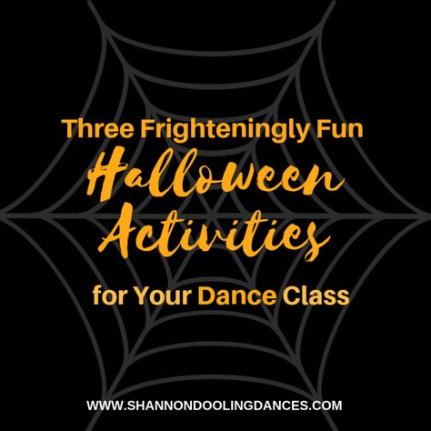 Halloween Dance Class Activities #halloweendance #halloweenlessonplans Halloween Dance Class Ideas, Halloween Ballet Class Ideas, Halloween Dance Class Games, Halloween Dance Games, Halloween Dance Ideas, Dance Class Games, Ballet Games, Dance Terminology, Dance Reference