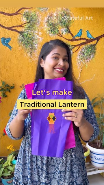 Lantern Diy For Diwali, How To Make Diyas For Diwali, How To Make Diwali Lanterns, Diy Lantern For Diwali, Diy Diwali Lanterns Ideas, Diwali Lanterns Ideas, Diwali Lanterns Diy How To Make, Rangoli Ideas Easy, Lanterns For Diwali