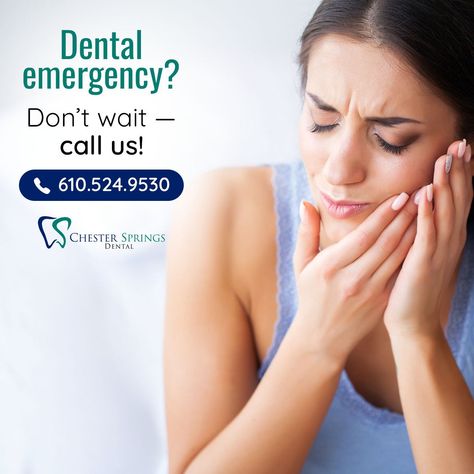 📢 Don't let dental emergencies disrupt your life! 😬 At Chester Springs Dental, we're here to help! Whether it's a toothache, broken tooth, or any urgent issue, our team provides prompt care. 🦷 Reach out for emergency dentistry you can count on! 📱 Call 610.524.9530 or book online at ChesterSpringsDental.com/request-an-appointment. . . . #ChesterSprings #ChesterSpringsDental #ChesterSpringsExton #SmileWellness #Dentistry #Dentist #TeethWhitening #SmileMakeover #GeneralDentistry #CosmeticDentist... Dental Bonding, Denture Implants, Veneers Teeth, Dental Fillings, Dental Emergency, Teeth Straightening, Restorative Dentistry, Dental Bridge, Dental Veneers