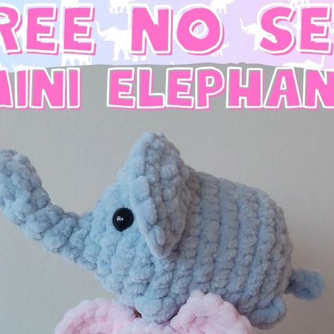 Nooks Hooks on Instagram: "Tadaaa ✨️ pattern release time! This mini no-sew elephant is my new favorite mini! 🐘 The printable pdf version is also available on my etsy for under 2 euros! BIGGEST thank you to my amazing testers: @sweetbeacrochet @mellyinspiredcrochet @madi.tries.art @rachelswoolycreations @my_hookstore @emilys_crochet.corner #cute #pattern #crochet #freepattern #nosew #nosewpattern" Crochet Elephant Pattern Free, Crochet Projects To Sell, Crochet Elephant Pattern, Crochet Animals Free Patterns, Crochet Design Pattern, Crochet Elephant, Beginner Crochet Projects, Crochet Amigurumi Free, Elephant Pattern