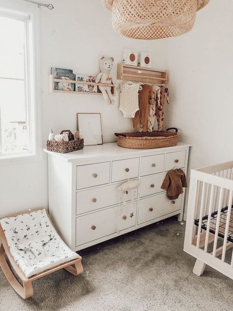 Ikea Nursery Ideas, Boho Baby Nursery, Baby Nursery Inspiration, Nursery Room Design, Girl Nursery Room, Baby Room Inspiration, Nursery Room Inspiration, Baby Room Design