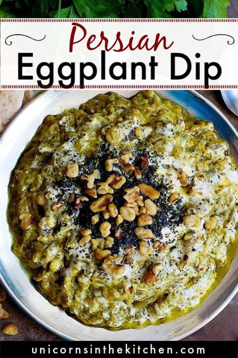 Kashke Bademjan, Eggplant Fried, Persian Eggplant, Vegan And Gluten Free Recipes, Eggplant Dip Recipes, Vegetarian Dip, Easy Eggplant, Recipes Using Rotisserie Chicken, Eggplant Recipes Easy