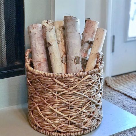 Birch logs are ideal for DIY home decor to achieve a rustic or contemporary look as a fireplace display, filled basket, firewood rack, mantel, and shelf displays, flower pots, wedding decor Rustic birch logs are harvested from the wilderness of Upper Michigan and are then kiln-dried to preserve the integrity of the natural bark and ensure long-term indoor use Includes 8 decorative natural white birch logs, measuring 17 to 18 inches long and ranging from 1.5 to 3 inches in diameter Natural ...