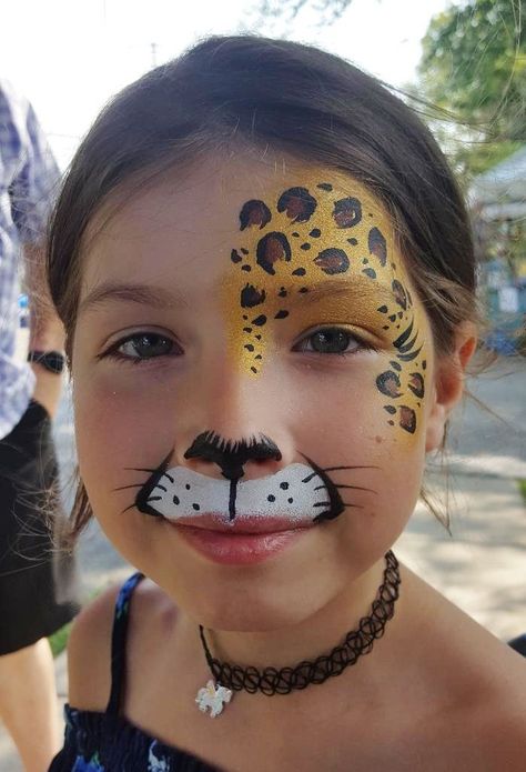 Easy Face Painting Designs, Animal Face Paintings, Festival Face Paint, Girl Face Painting, Face Painting Tutorials, Festival Face, Face Painting Easy, Face Paint Makeup, Kids Face Paint