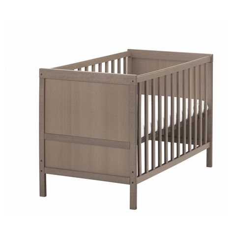 SUNDVIK Crib - IKEA | Dare I buy a crib from IKEA? Price can't be beat if it's as good as reviews say.... $119 Sundvik Crib, Ikea Sundvik, Ikea Crib, Ikea Baby, Bed Base, Nursery Inspiration, Baby Crib, Samoa, Baby Boy Nurseries