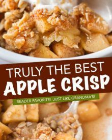 Essen, Apple Crisp Topping, Best Apple Crisp Recipe, Best Apple Crisp, Easy Apple Crisp Recipe, Apple Crisp Recipe, Apple Recipes Easy, Apple Dessert Recipes, Oats Recipe