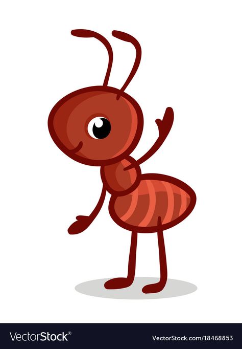 With a cute ant Royalty Free Vector Image - VectorStock Ant Drawing, Running Drawing, Ant Insect, Insects Theme, Insect Art, Cartoon Drawing, Cute Cartoon Animals, Art Drawings For Kids, Animal Clipart