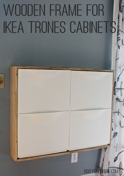 Make a birch plywood wooden frame for Ikea Trones Shoe storage cabinets. Storage Cabinet Diy, Trones Ikea, Sheet Music Storage, Ikea Trones, Ikea Storage Cabinets, Ikea Shoe, Cabinet Diy, Diy Shoe Storage, Music Storage