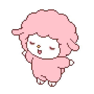 Pixel Art, Sheep, Piano, Gif, Tumblr, Pink, Art