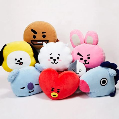 BTS BANGTAN BOYS Official Goods. BT21 Cushion 65cm. BT21 Pillow Tata, Cooky, Van, Chimmy, Mang, RJ, Koya, Shooky Limited Edition!! Tracking number is provided!! Condition : Brand New / 100% Authentic Goods Manufacturer : LINE FRIENDS Corp. Army Room Decor, Denpasar Bali, Bts Shirt, Bts Merch, No Hp, Kpop Merch, Cute Stuffed Animals, Line Friends, Bts Chibi