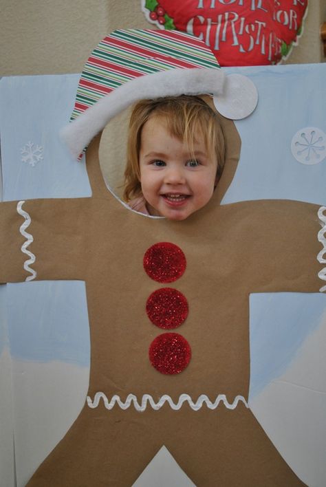 Kindergarten Party, Gingerbread Man Activities, Gingerbread Theme, Gingerbread House Parties, Gingerbread Party, Cookie Decorating Party, Christmas Photo Booth, Gingerbread Christmas Decor, Christmas Party Themes