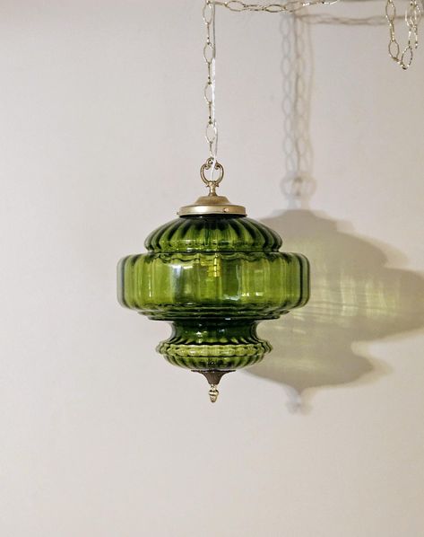 Vintage green glass