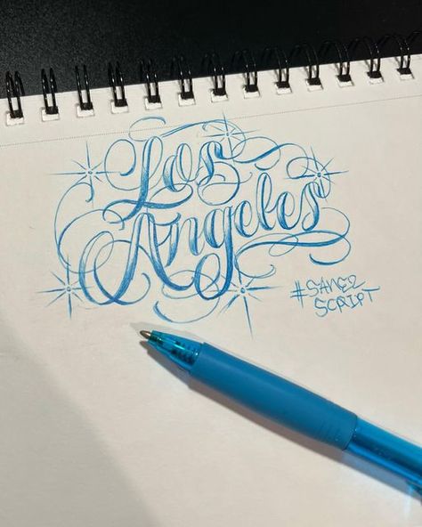 Los Angeles Tattoo Lettering, Chicano Pen Art, Los Angeles Tattoo Ideas, Tattoos Practice, School Lettering, Loyalty Tattoo, Wolf Drawings, Los Angeles Tattoo, Word Drawings