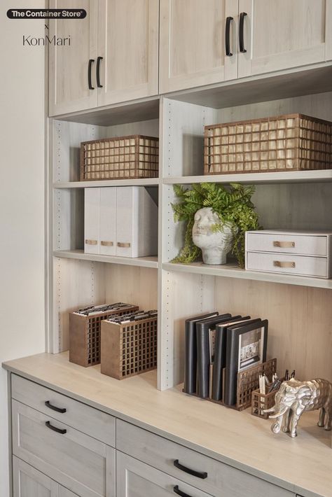 Closet Office Organization, Office Layouts, Home Office Shelves, Home Office Closet, Business Course, Innovative Office, Office Organisation, Home Office Cabinets, Office Shelf