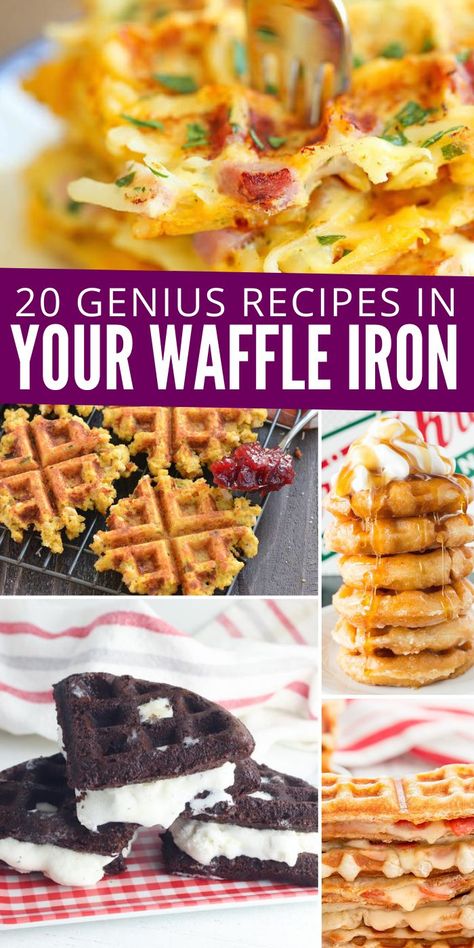 Check out these tasty recipes in waffle maker! From sweet to savory and all things in between. Whip up these for snacks, lunch or dinner. #passion4savings #waffle #wafflemaker #savory #sweet #dessert… More Savory Waffle Maker Recipes, Dash Waffle Maker Recipes Breakfast, Waffle Iron Breakfast Sandwich, Waffle Iron Recipes Breakfast Eggs, Cooking With Waffle Maker, Uses For Mini Waffle Maker, Waffle Iron Meals, Breakfast Ideas With Waffle Maker, Easy Waffle Maker Recipes