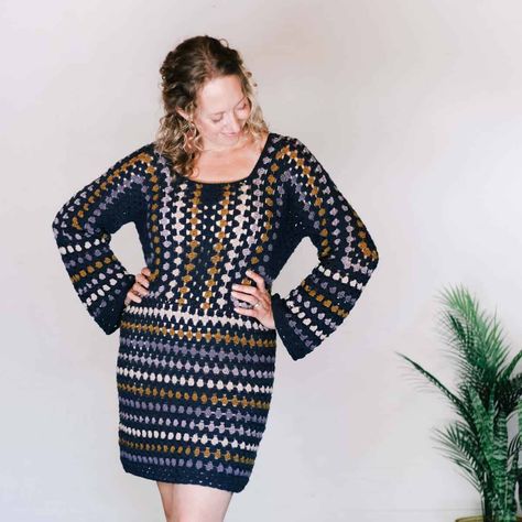 Crochet Hexagon Dress Pattern:Free Taylor Swift-Inspired Crochet Dress Dress Taylor Swift, Dress Pattern Pdf, Crochet Granny Stitch, Stitch Dress, Taylor Swift Dress, Crochet Dress Pattern Free, Granny Stitch, Taylor Swift Inspired, Modern Crochet Patterns