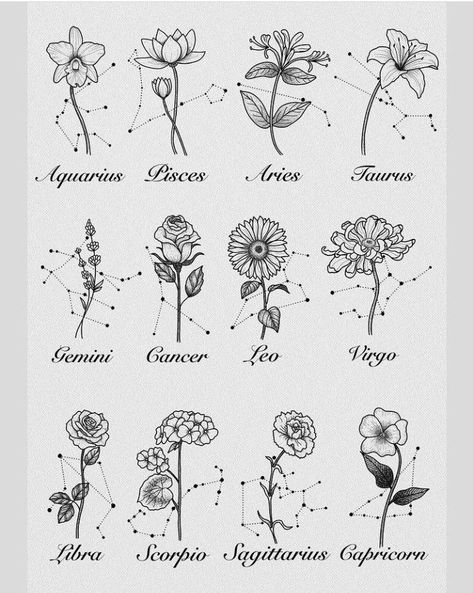 Leo Zodiac Tattoos, Virgo Tattoo Designs, Lace Tattoo Design, Whale Tattoo, Astrology Tattoo, Letter Tattoo, Horoscope Tattoos, Knot Tattoo, Pisces Tattoos