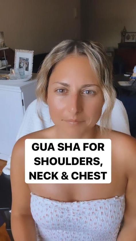 GUA SHA FOR SHOULDERS, NECK & CHEST in 2022 | Body skin care routine, Gua sha, Body skin care Neck And Chest Skin Care, Gua Sha Neck And Shoulder, Use Gua Sha, Facial Exercise, Facial Massage Routine, Skin Care Face, Face Yoga Facial Exercises, Gua Sha Massage, Face Time