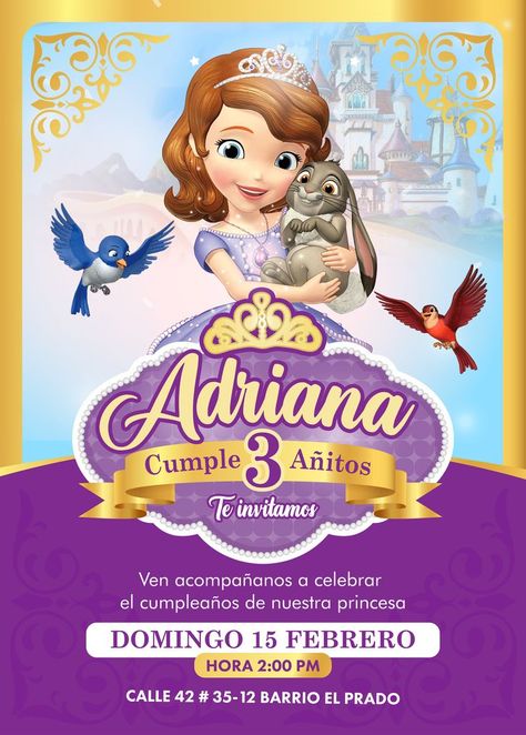 Aurora, Baby Shower, Princess Sofia Invitations, Sofia The First Birthday Party, Princess Sofia, Sofia The First, Sofia, First Birthdays, Birthday Party