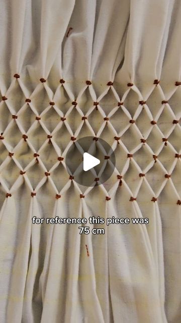 Eshyah Ogen on Instagram: "Tap for a history lesson 👇 Smocking is an old English technique that was developed around the 15th century. Originally, it was used as a practical stitch to give structure and elasticity to the simple-cut, woven garments of the period, as well as giving labour workers better movement in their clothes. The name Smock comes from the garments it was used on, and thus the name stuck with the stitch.  Later, smocking acquired a more decorative nature, on cuffs, neck lines, waist lines and more. The hight of its popularity came with the 18th and 19th century, but continued being a decorative detail all the way up to the 1970s. #sewing #sewingreels #smocking #slowfashion #fashion #fashiondesigner #fashionhistory #sewingtutorial" How To Do Smocking Tutorials, Surface Cording, Hand Smocking Tutorial, Diy Smock, Woven Garments, Smocking Fashion, English Smocking, Smock Pattern, Canadian Smocking