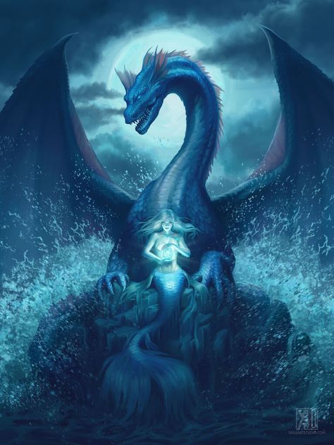 Beautiful Dragons, Mermaid Stories, Mermaid Artwork, Fantasy Mermaids, Mermaid Wallpapers, Mermaid Drawings, Mermaid Pictures, Mermaids And Mermen, Art Women