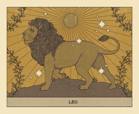 Leo Art, Leo Tarot, Spiritual Beauty, The Hierophant, Zodiac Art, Leo Zodiac, Society6 Art, Stationery Cards, Mini Art