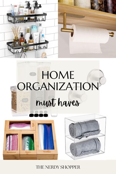 Elevate your space with must-have home organization products from my Amazon storefront! 🏡✨ Whether you’re looking to tidy up your kitchen, streamline your bathroom, or discover new organization hacks, these essentials will help you create a more organized and functional home. Say goodbye to clutter and hello to stylish, efficient spaces.  #homeorganization #lifehacks #bathroomorganization #kitchenorganization  As an Amazon Associate, I earn from qualifying purchases. Amazon Organizer Must Haves, Amazon Home Storage, Amazon Home Organization Must Haves, Amazon New Home Must Haves, Amazon Organization Must Haves, Amazon Bathroom Must Haves, New Home Essentials, Organization Products, Functional Home