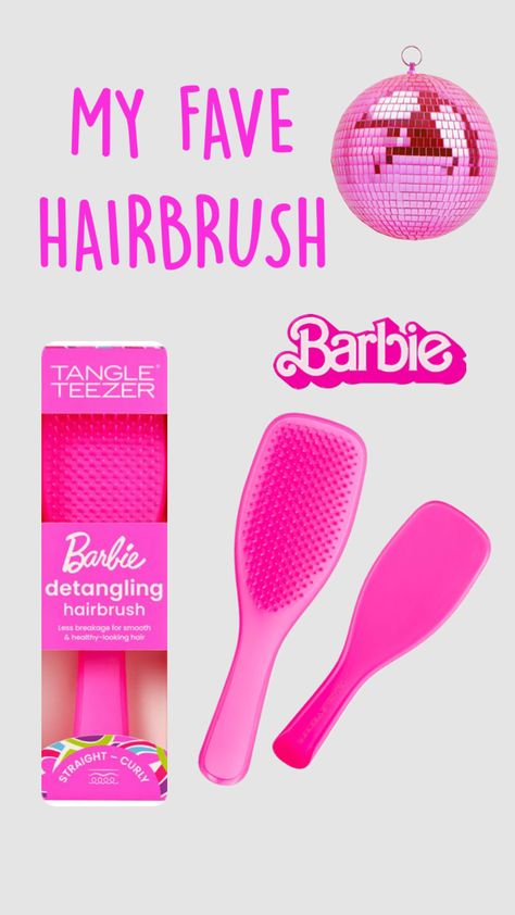 BARBIE TANGLE TEEZER #fits #skincare #preppy #drunkelephant Skincare Preppy, Tangle Teezer, Drunk Elephant, Hair Brush, Tangled, Straight Hairstyles